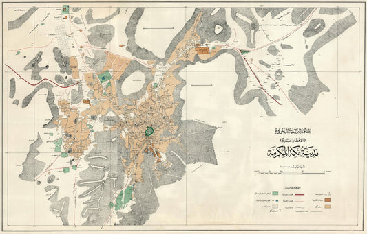 presentation of the map reproduction without a frame
