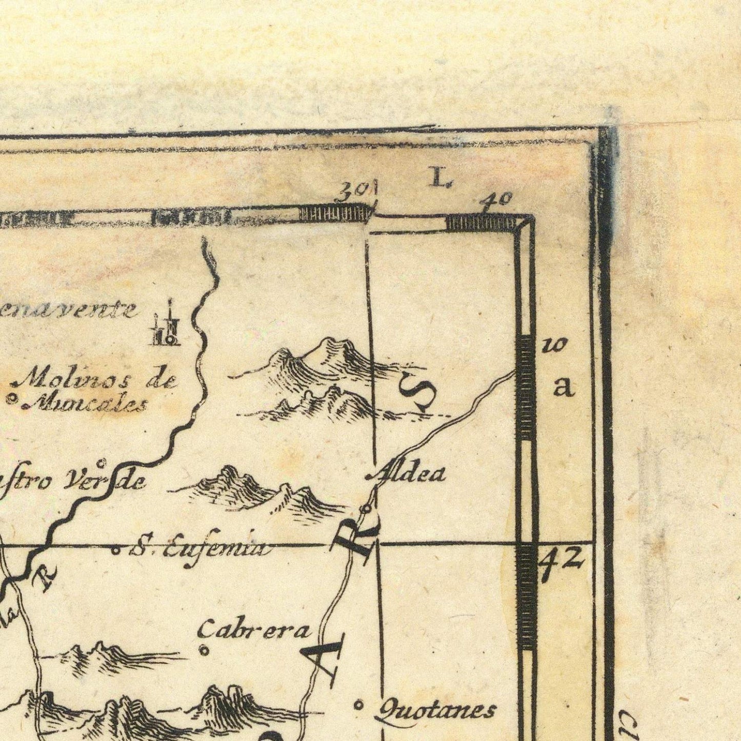 detail of the map from the top right corner
