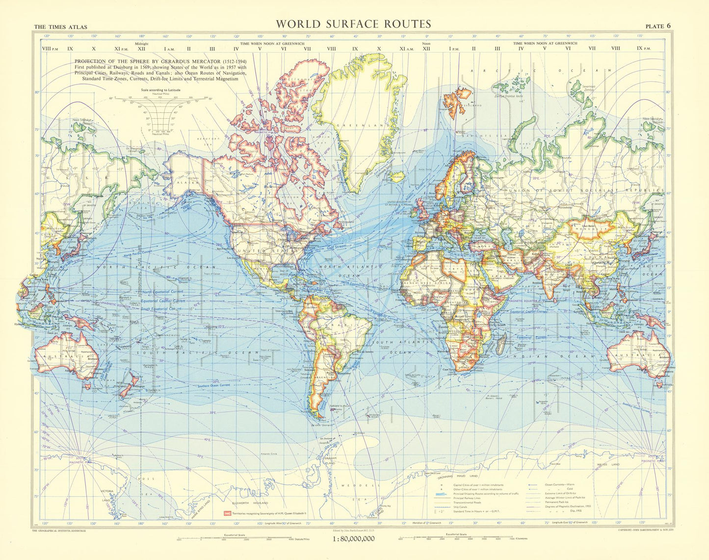 presentation of the map reproduction without a frame
