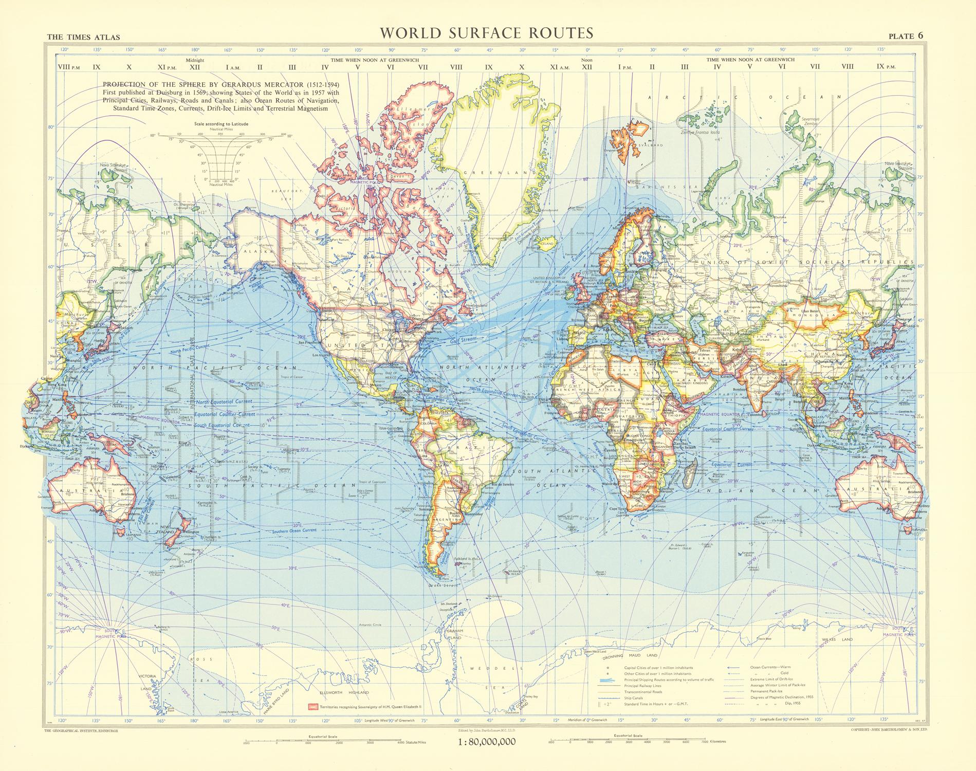 presentation of the map reproduction without a frame
