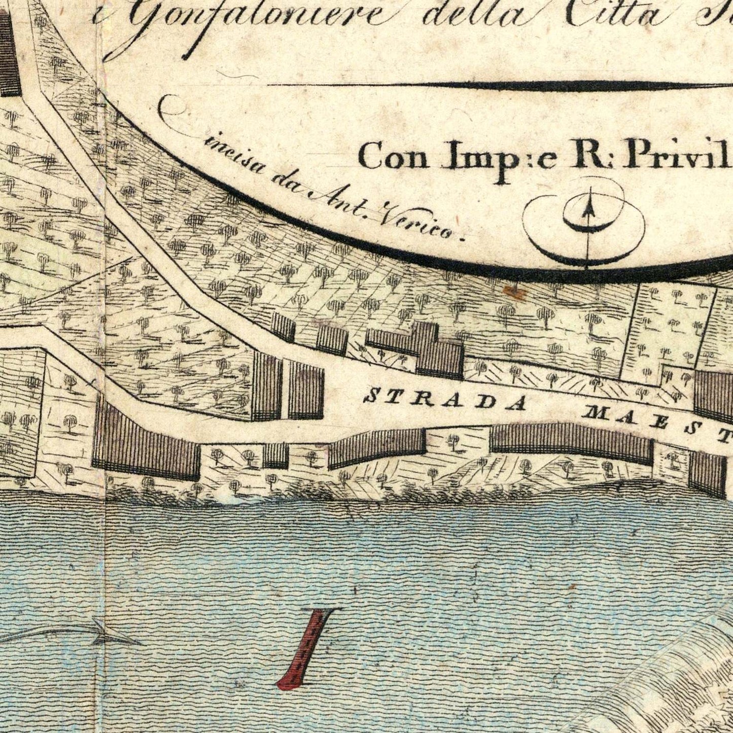 detail of the map from the centre left