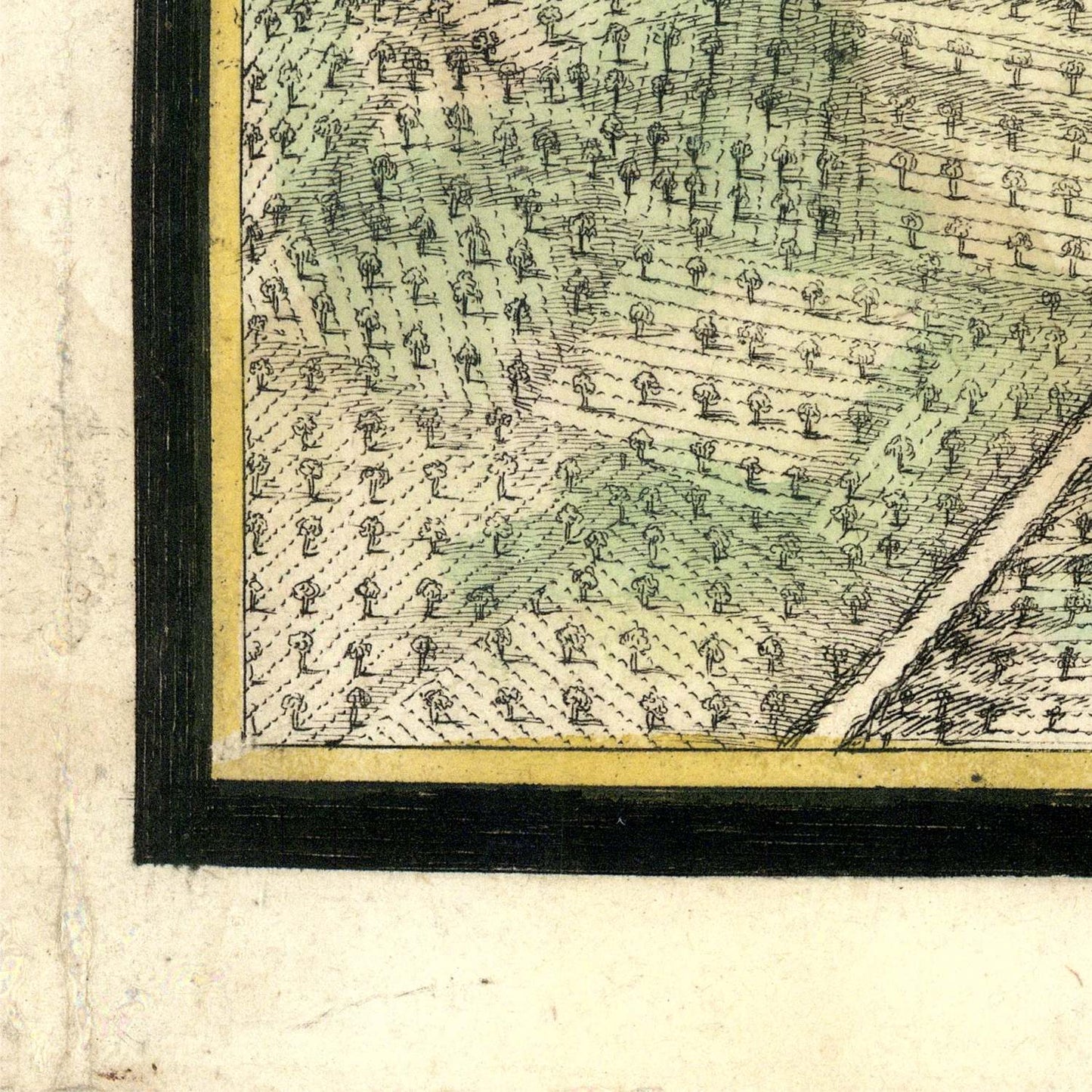 detail of the map from the bottom left corner