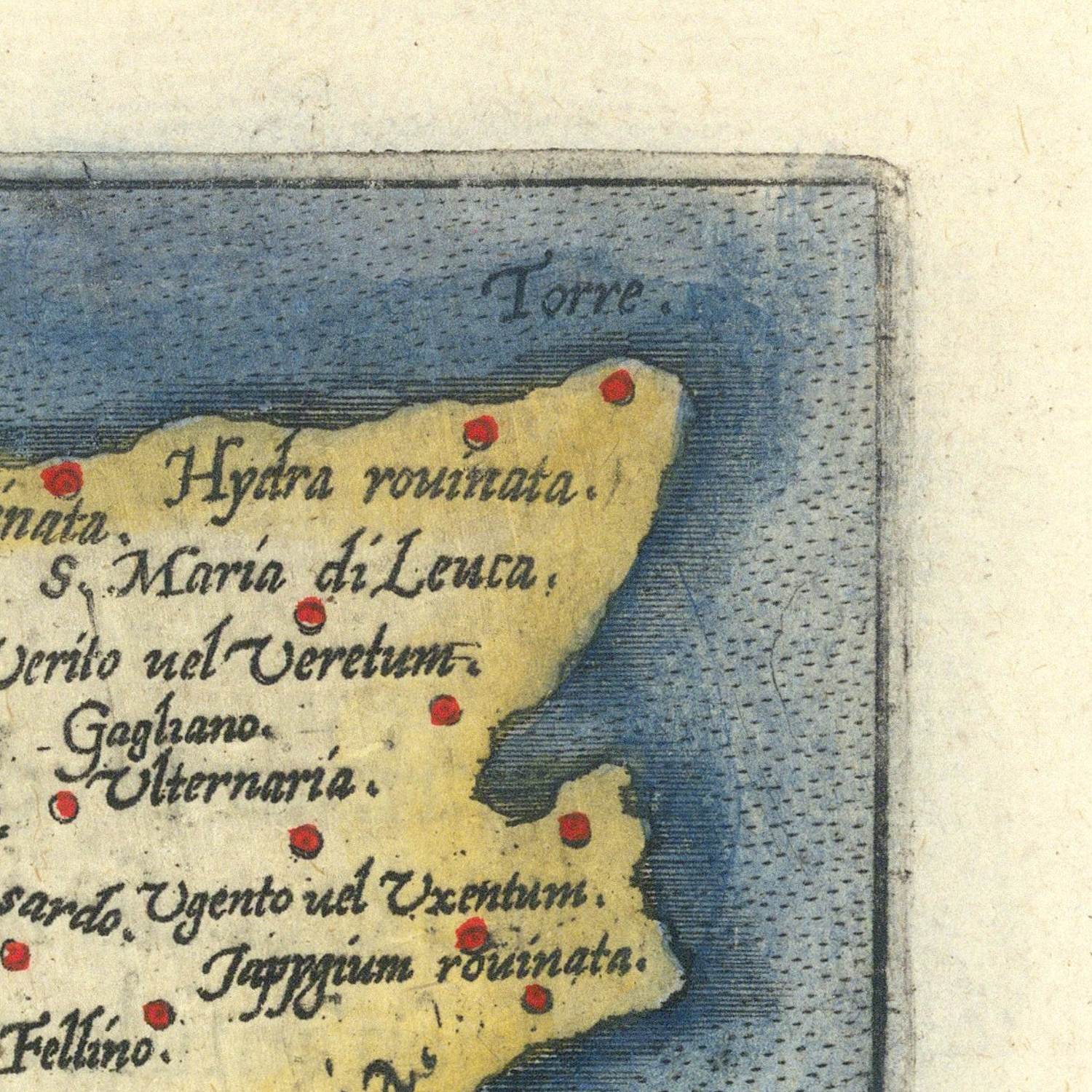 detail of the map from the top right corner
