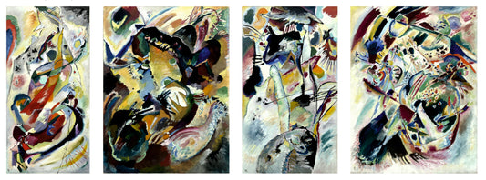 Set of four Vasily Kandinsky, Panel For Edwin R. Campbell No. 1-4, 1914