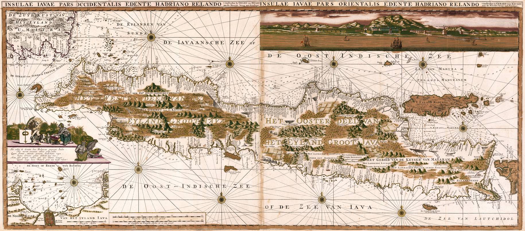Antique map of Java, Indonesia, 1753 – PrintsXXL