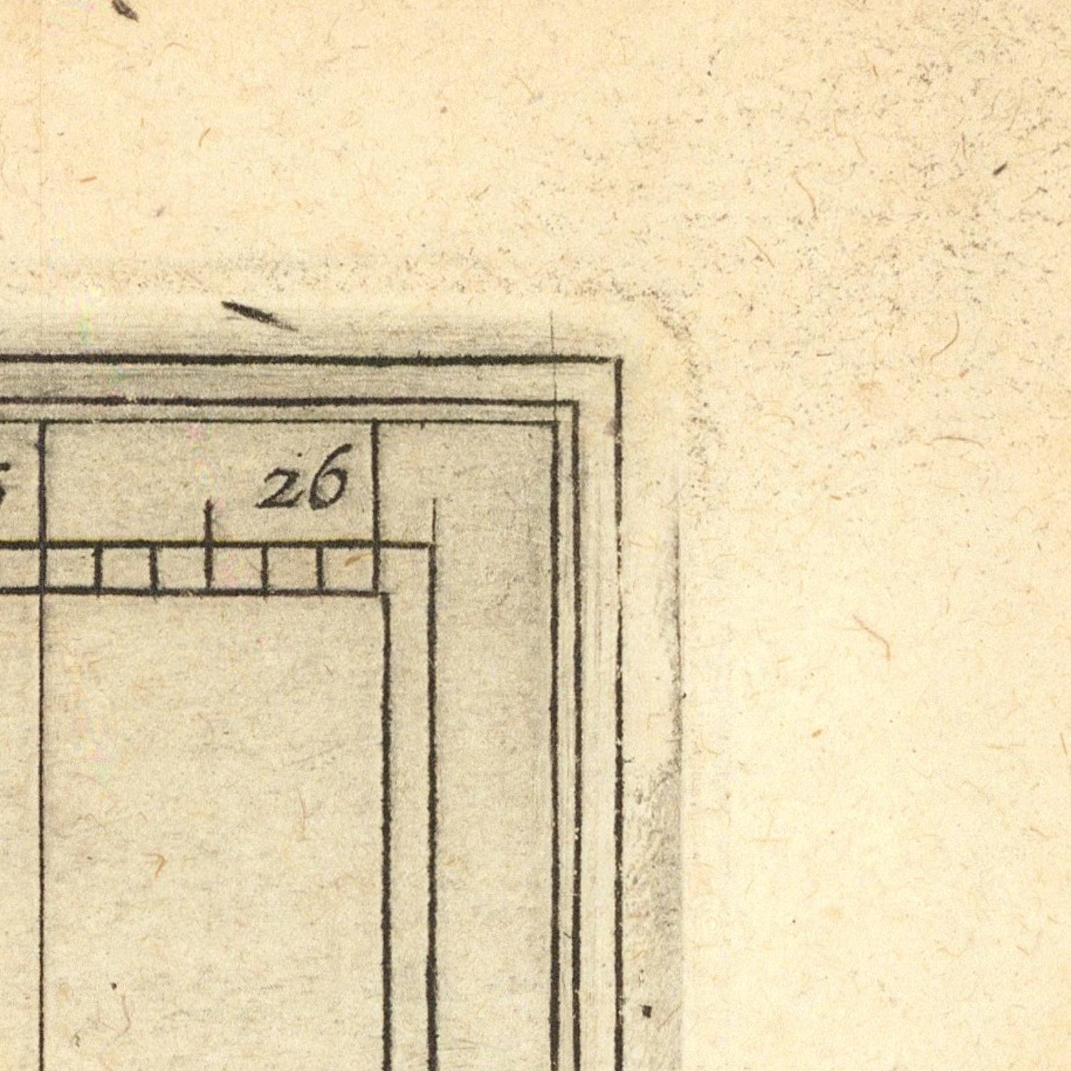 detail of the map from the top right corner