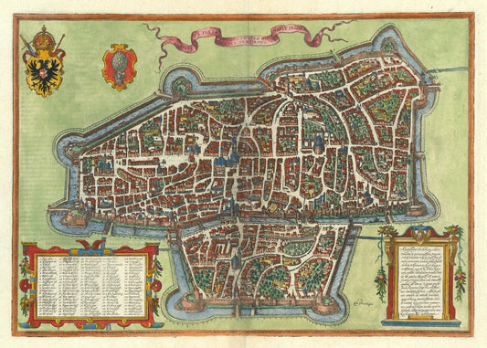 presentation of the map reproduction without a frame
