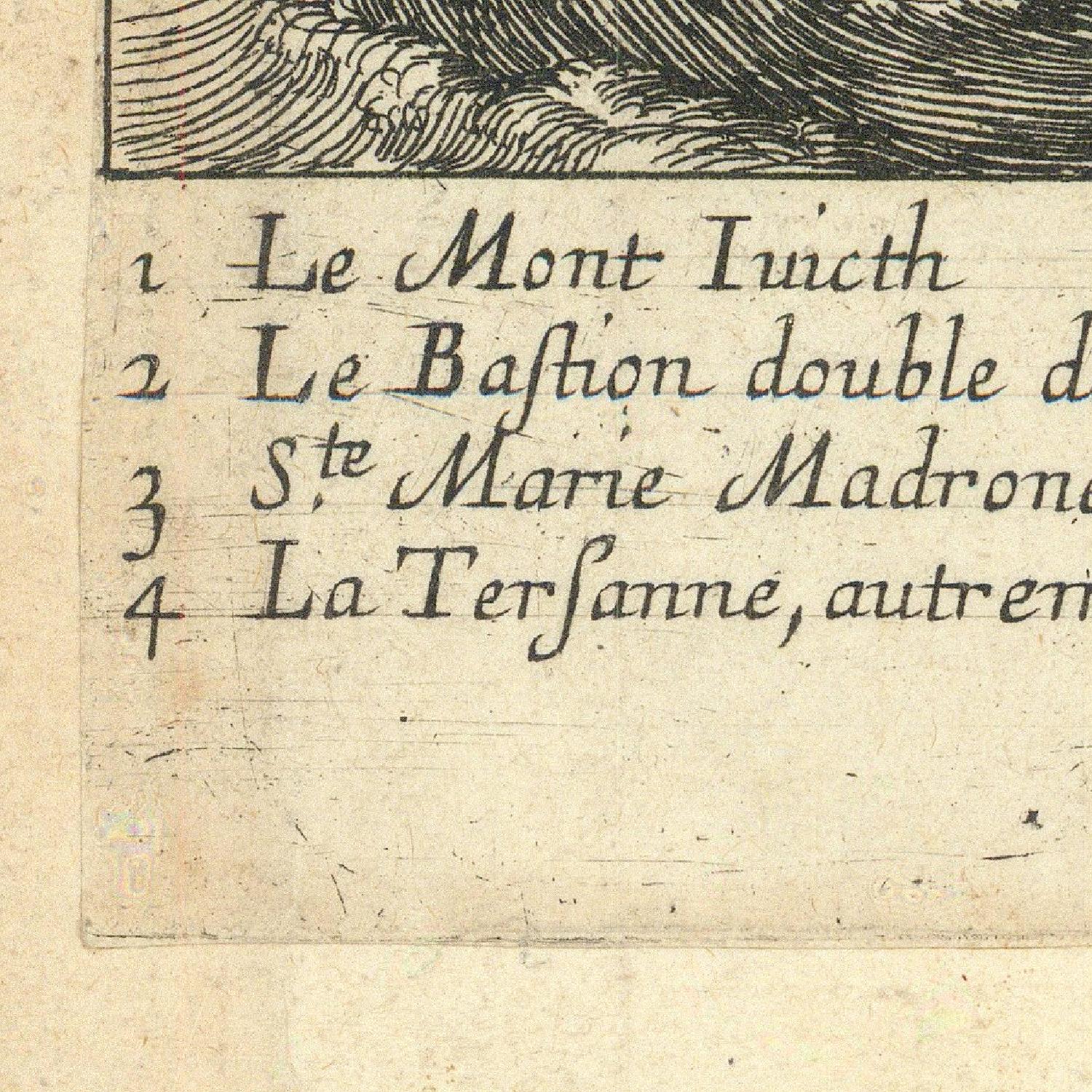 detail of the map from the bottom left corner

