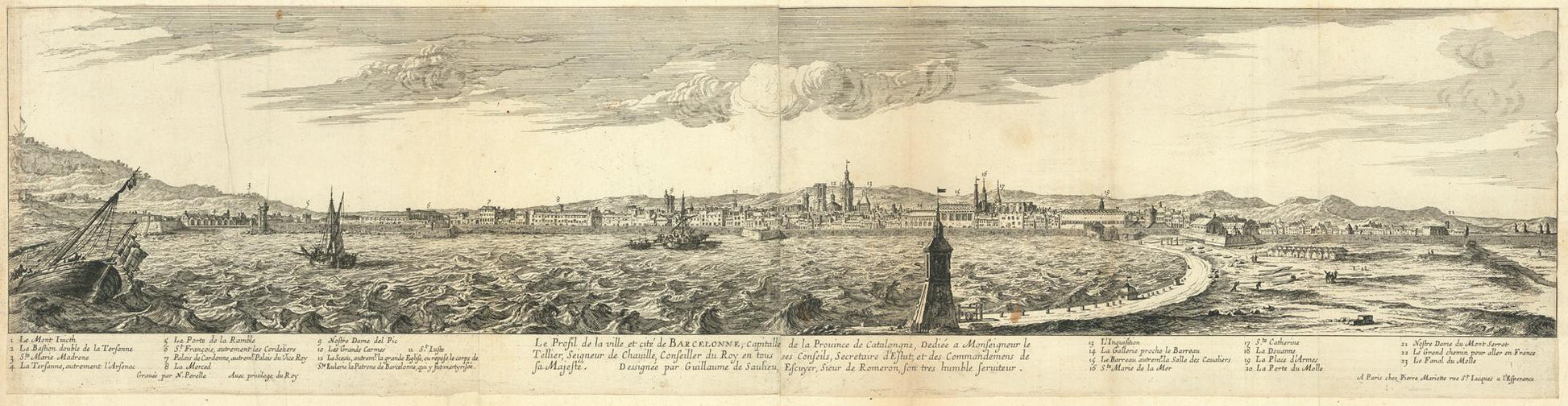 presentation of the map reproduction without a frame
