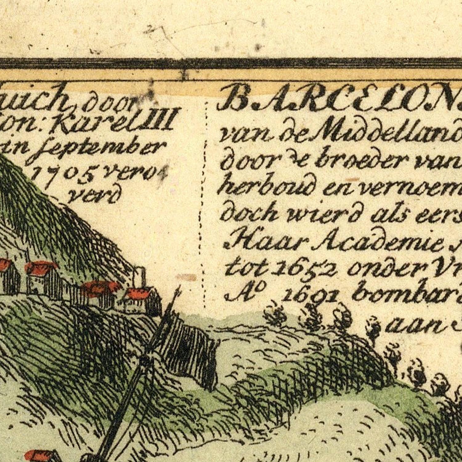 detail of the map from the centre left
