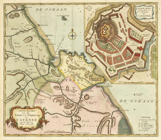 presentation of the map reproduction without a frame
