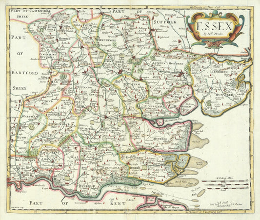 presentation of the map reproduction without a frame
