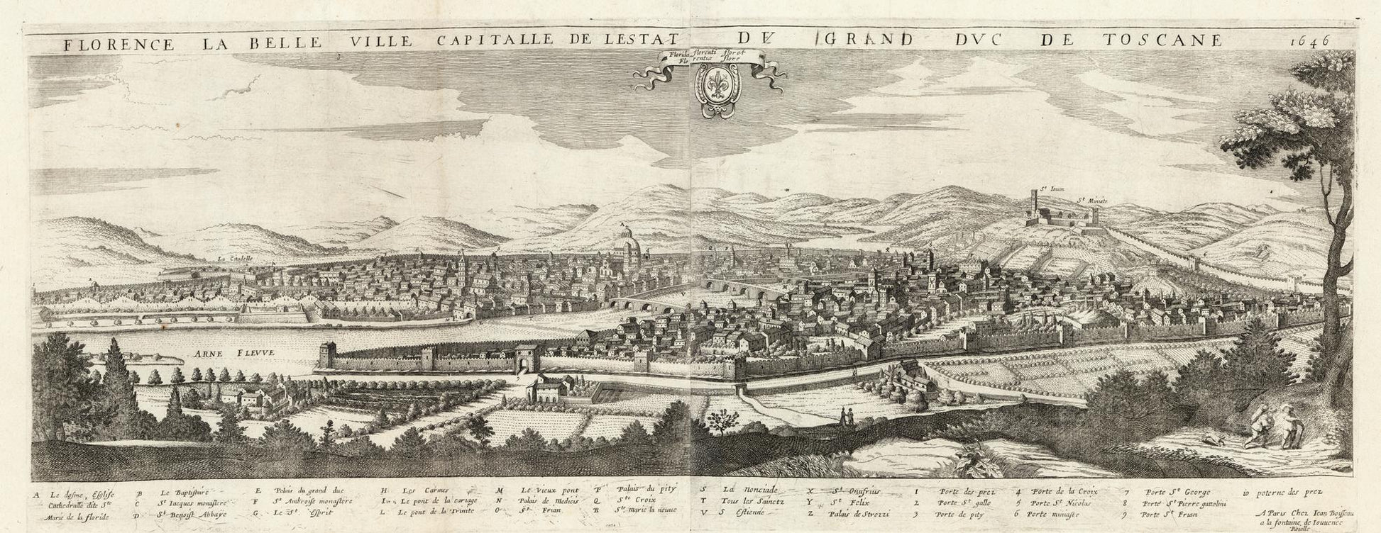presentation of the map reproduction without a frame
