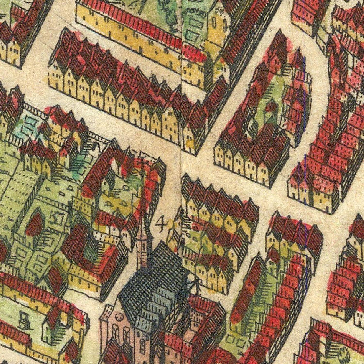 detail of the map from the centre 
