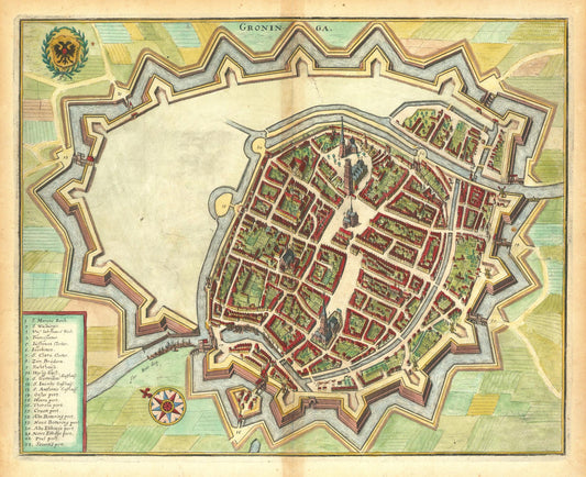 presentation of the map reproduction without a frame

