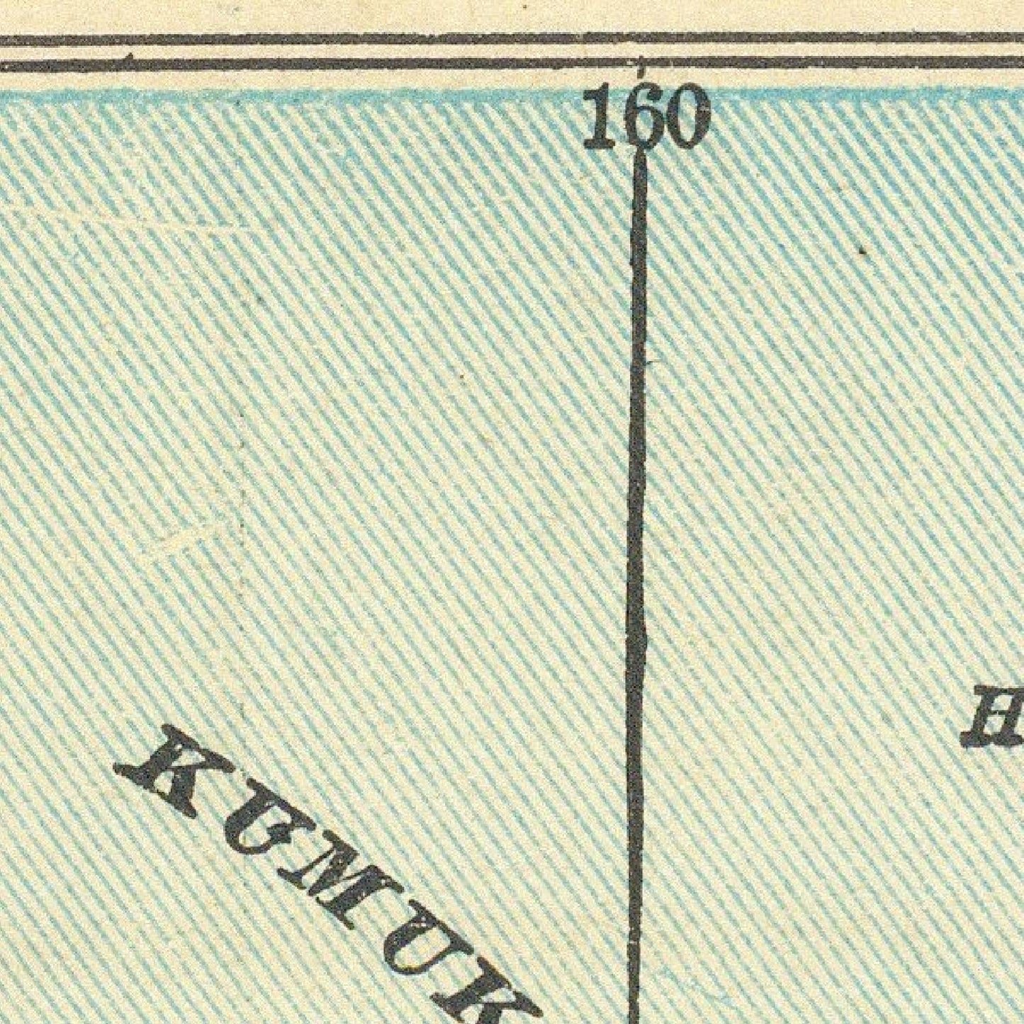 Map or chart with a vertical line and text on a patterned background