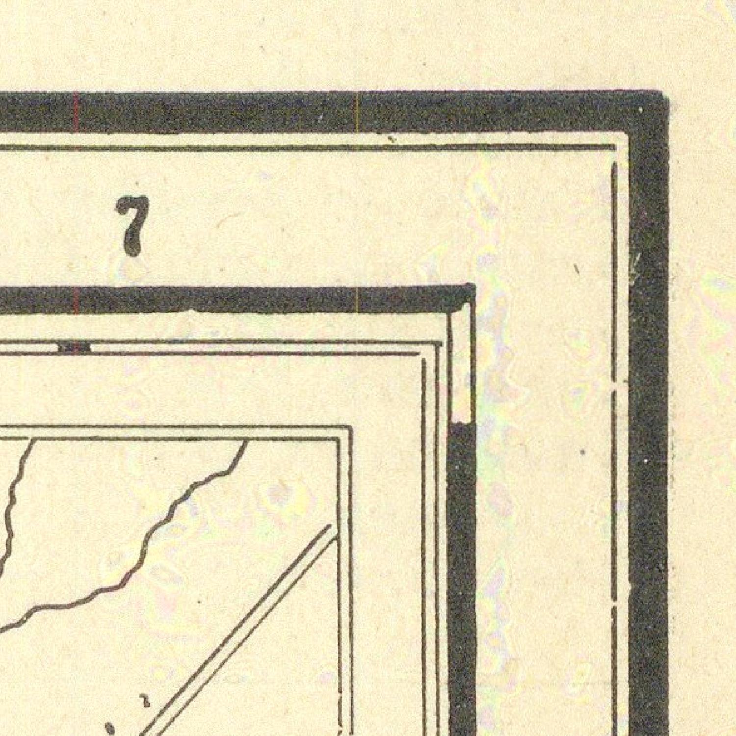 Close-up of a printed document with text and a number '7' on a beige background.