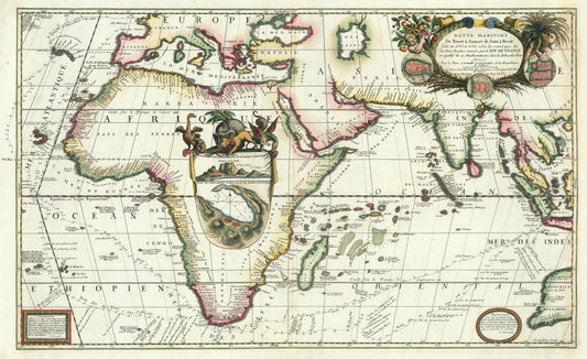 presentation of the map reproduction without a frame
