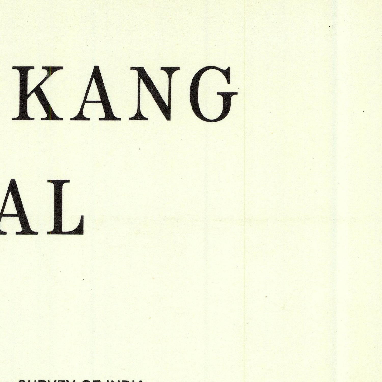 Text 'KANGAL' on a beige background with 'Survey of India' at the bottom.