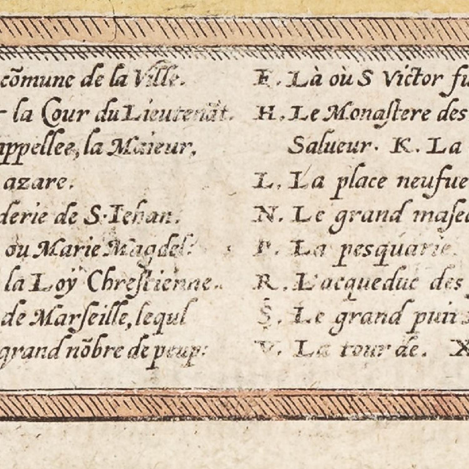 detail of the map from the centre left
