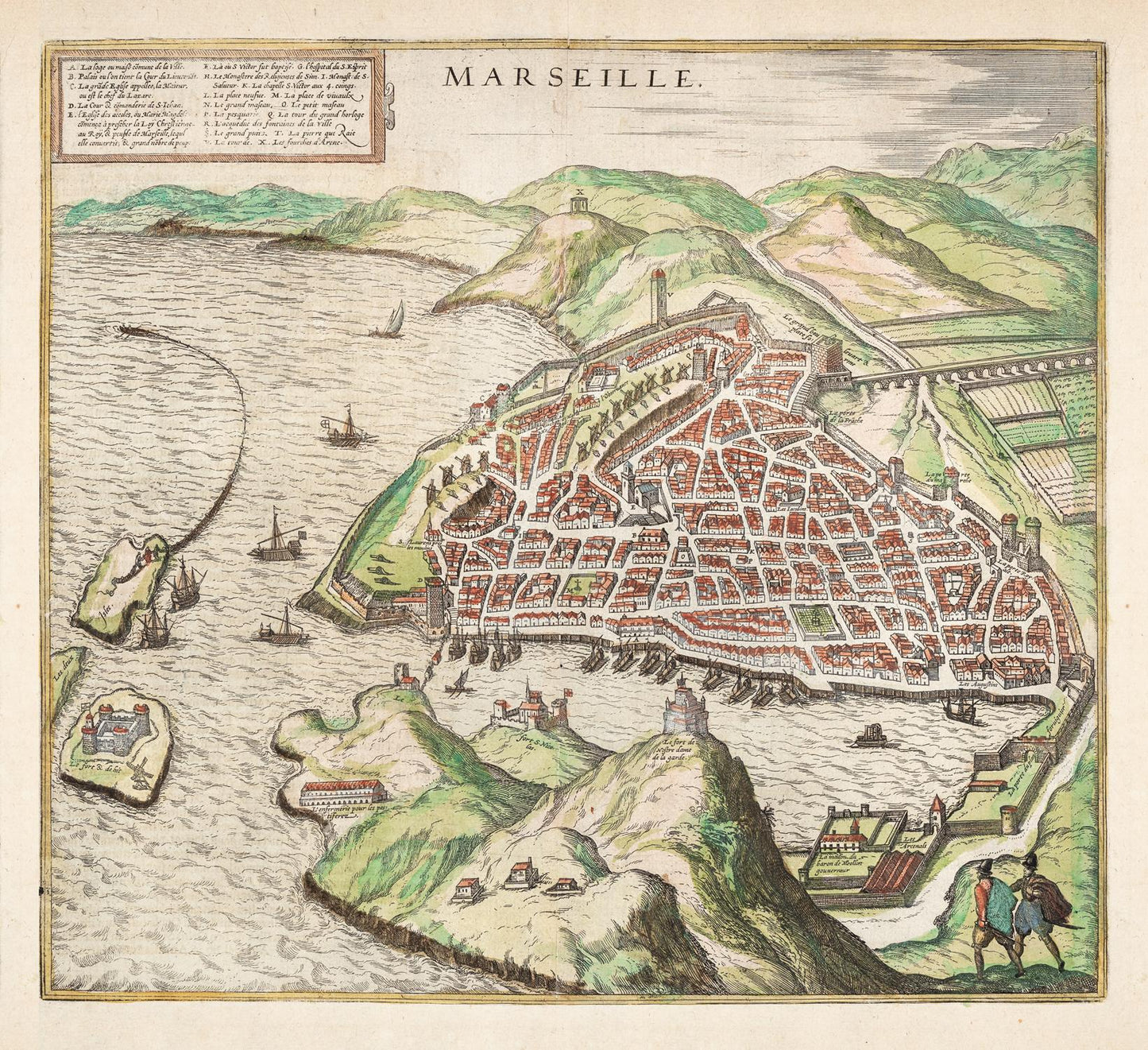 presentation of the map reproduction without a frame