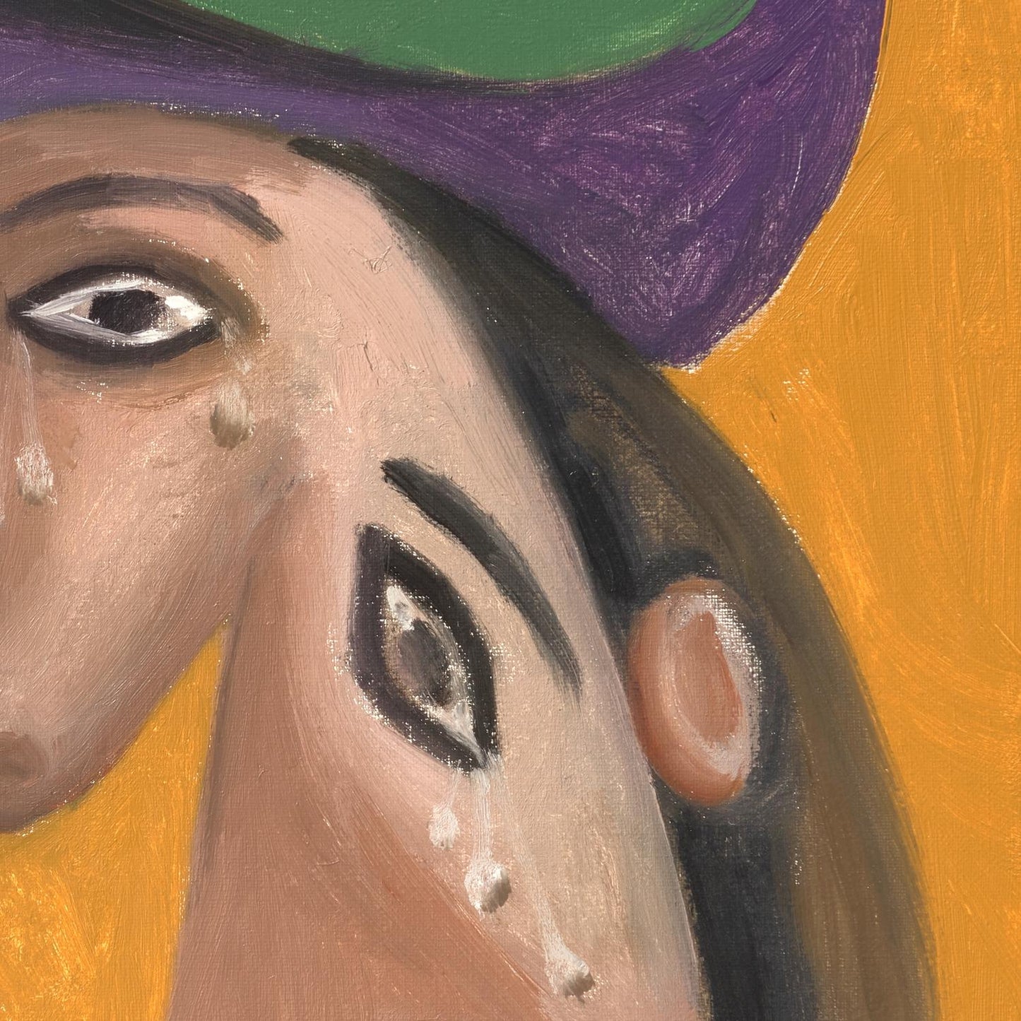 detail of the fine art reproduction from the top right corner
