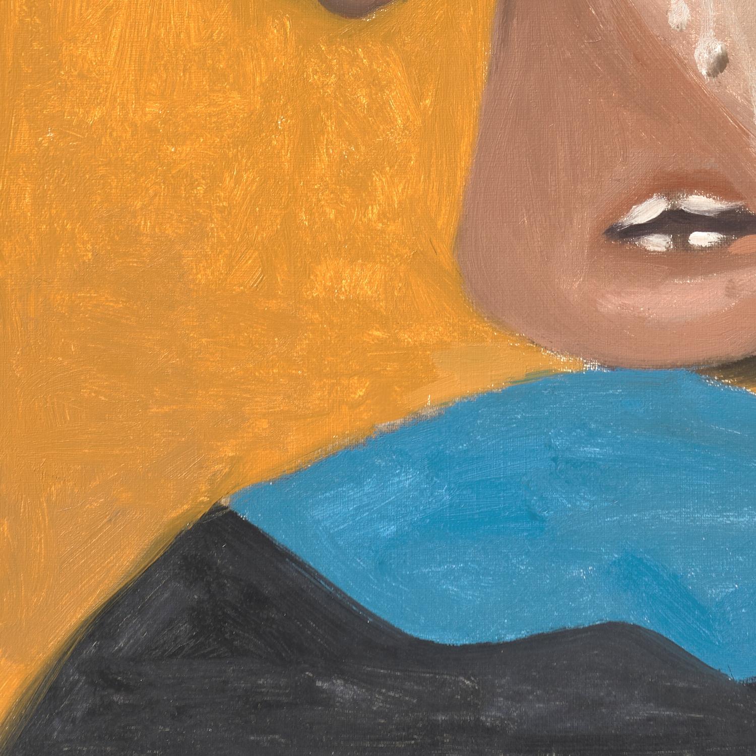 detail of the fine art reproduction from the bottom left corner
