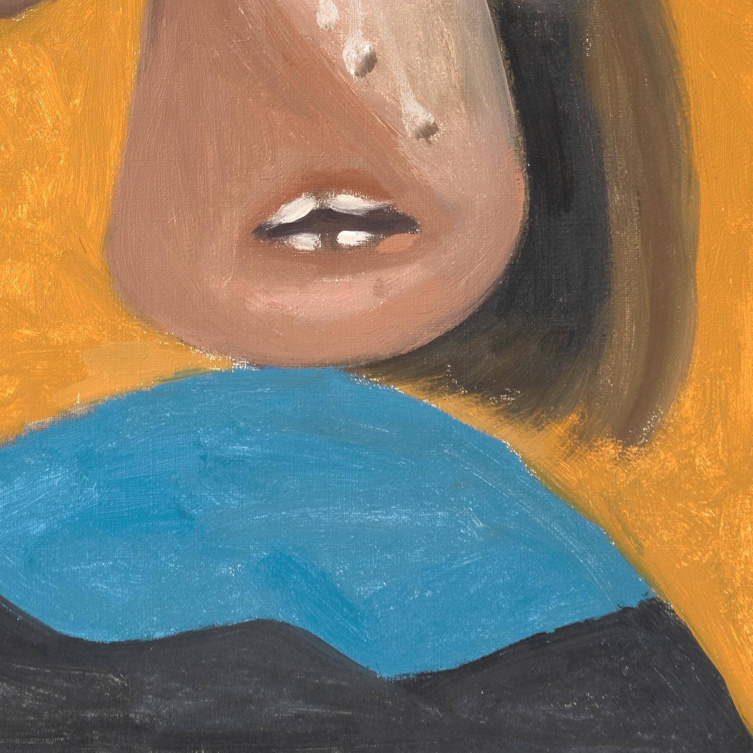 detail of the fine art reproduction from the bottom right corner
