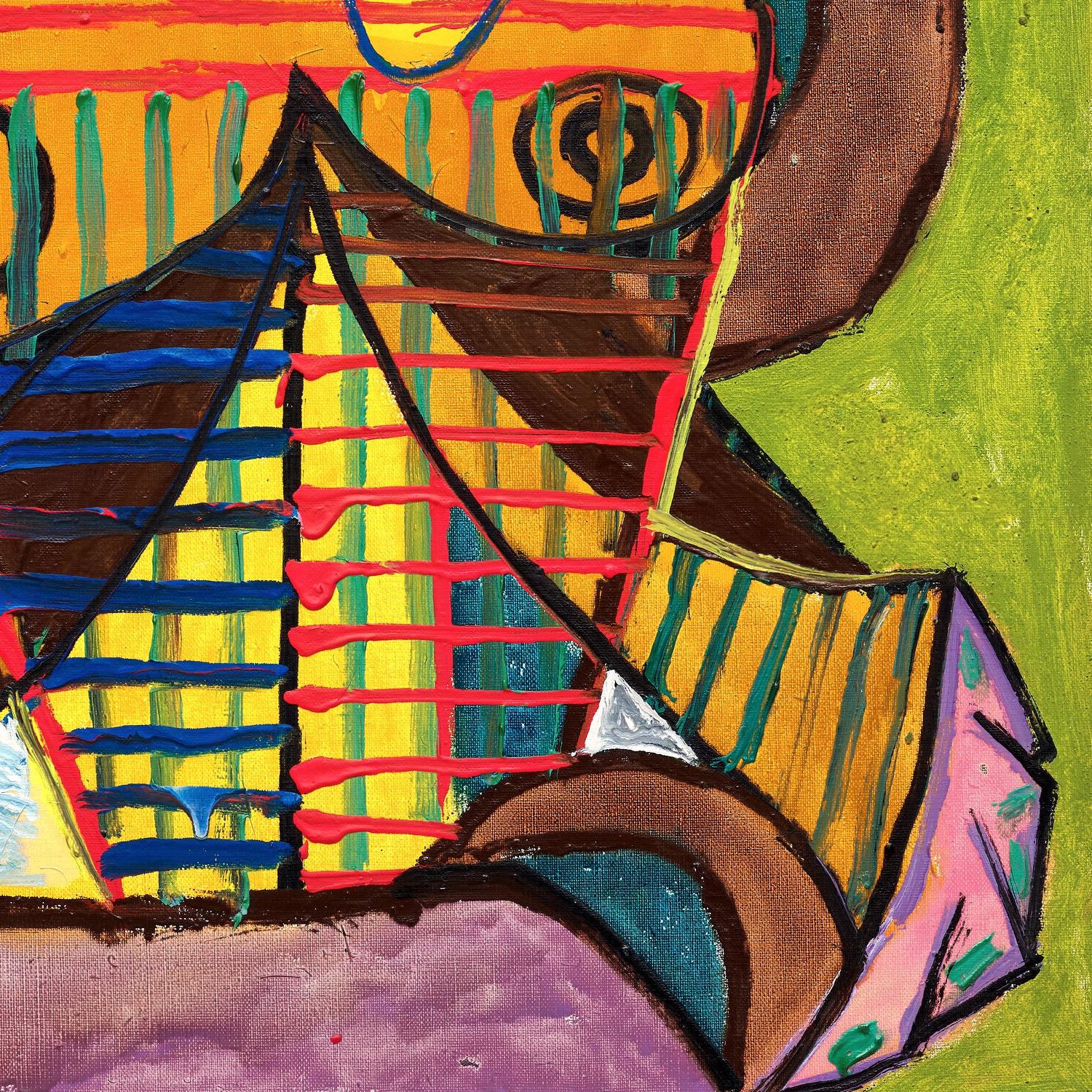 detail of the fine art reproduction from the bottom right corner
