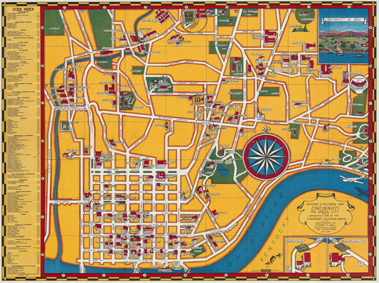 presentation of the map reproduction without a frame
