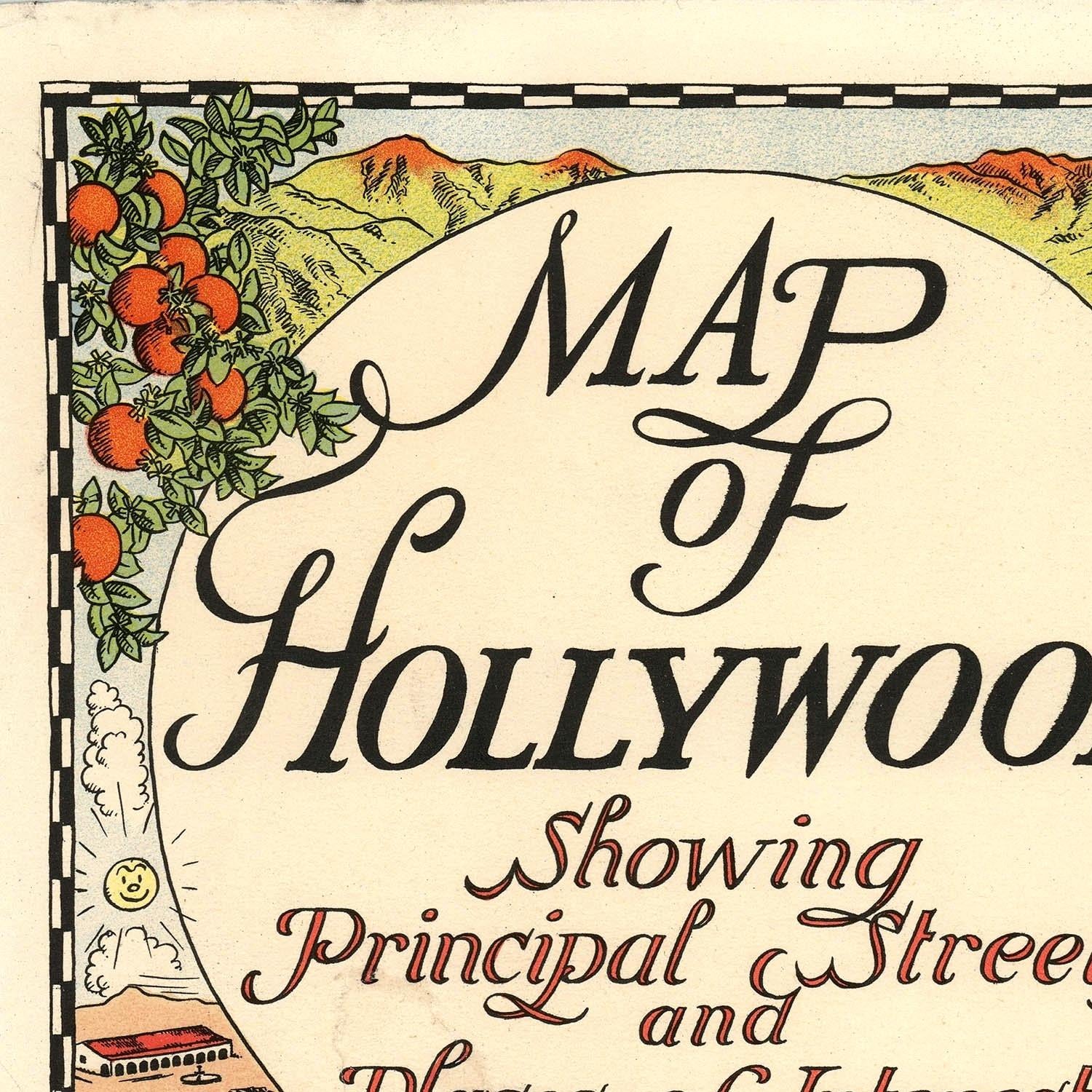 detail of the map from the top left corner
