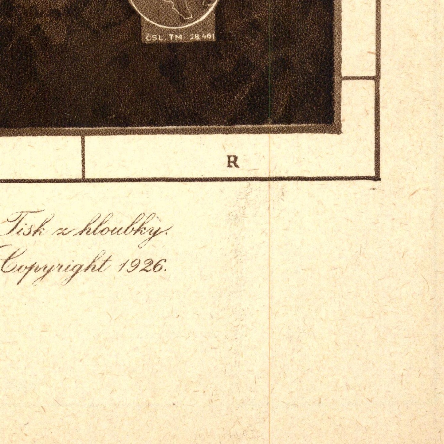 Close-up of a vintage document with text and a signature, featuring a watermark in the corner.