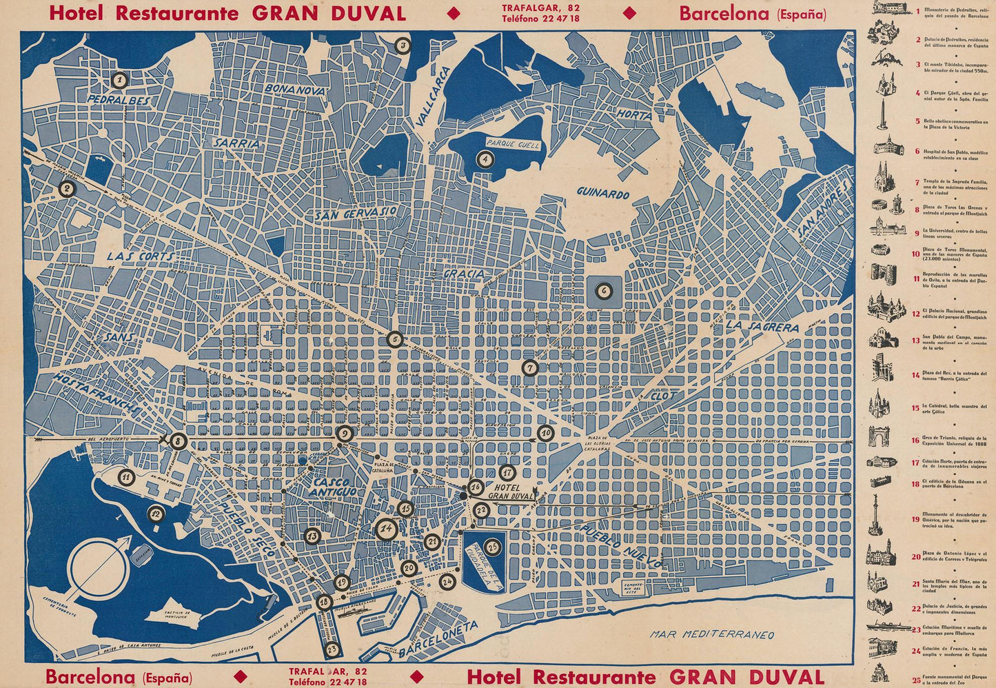 presentation of the map reproduction without a frame
