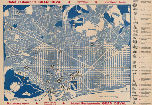 presentation of the map reproduction without a frame
