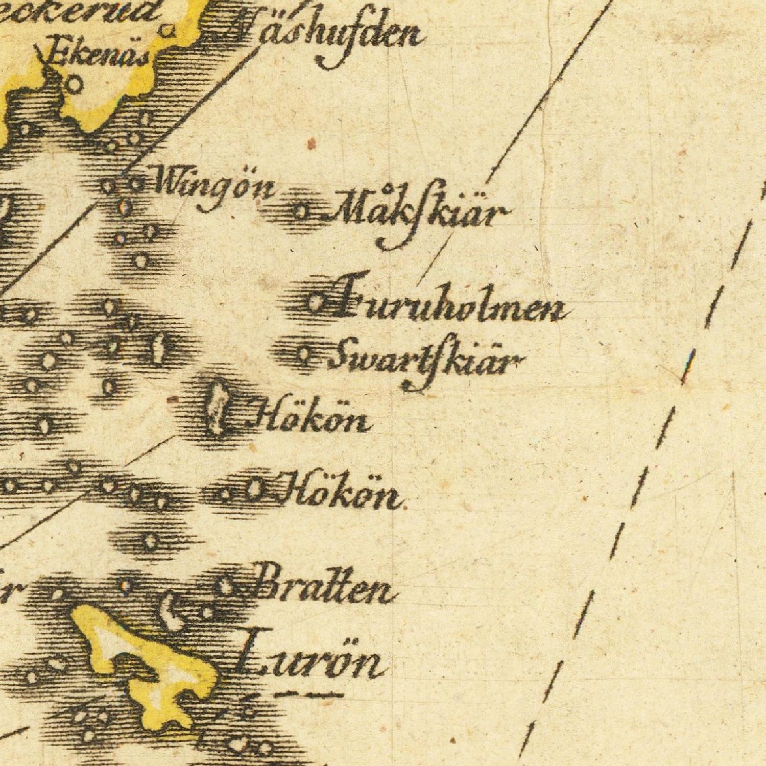 detail of the map from the centre 
