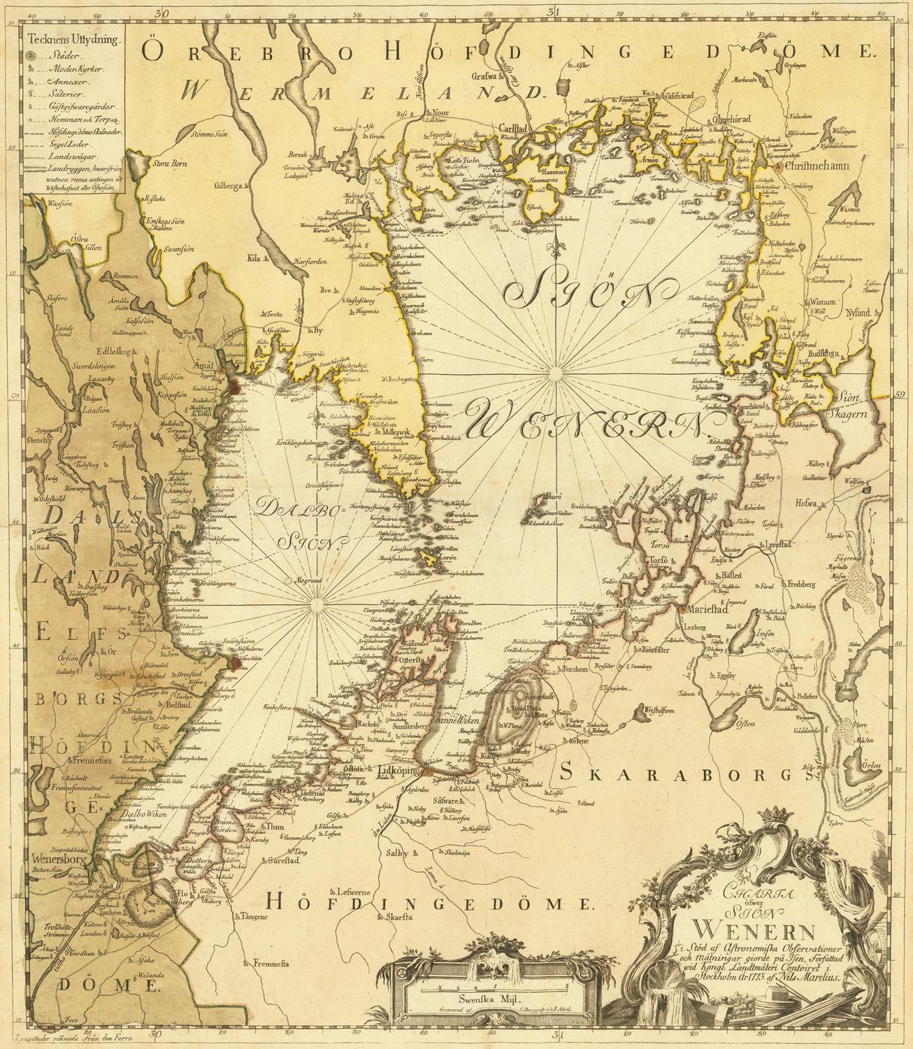 presentation of the map reproduction without a frame
