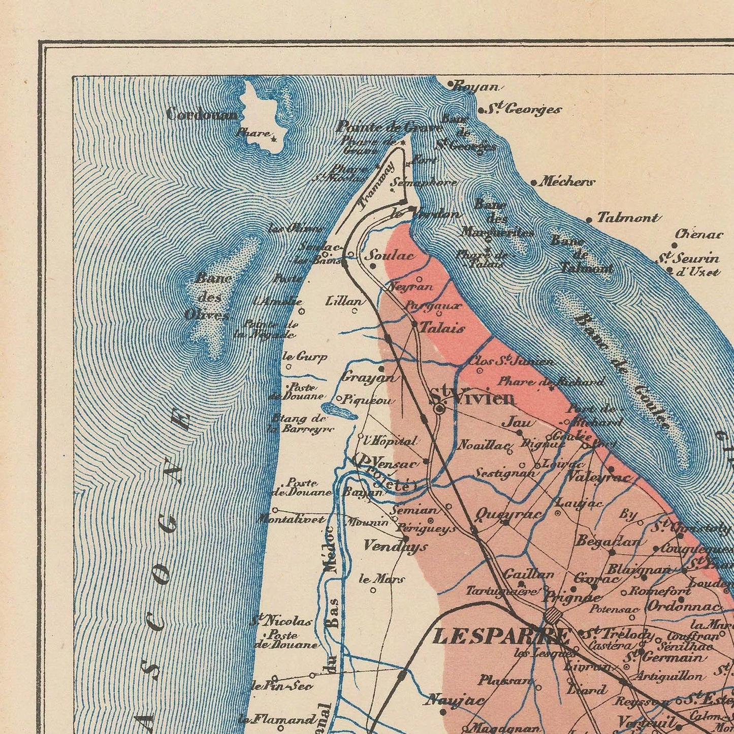 detail of the map from the top left corner
