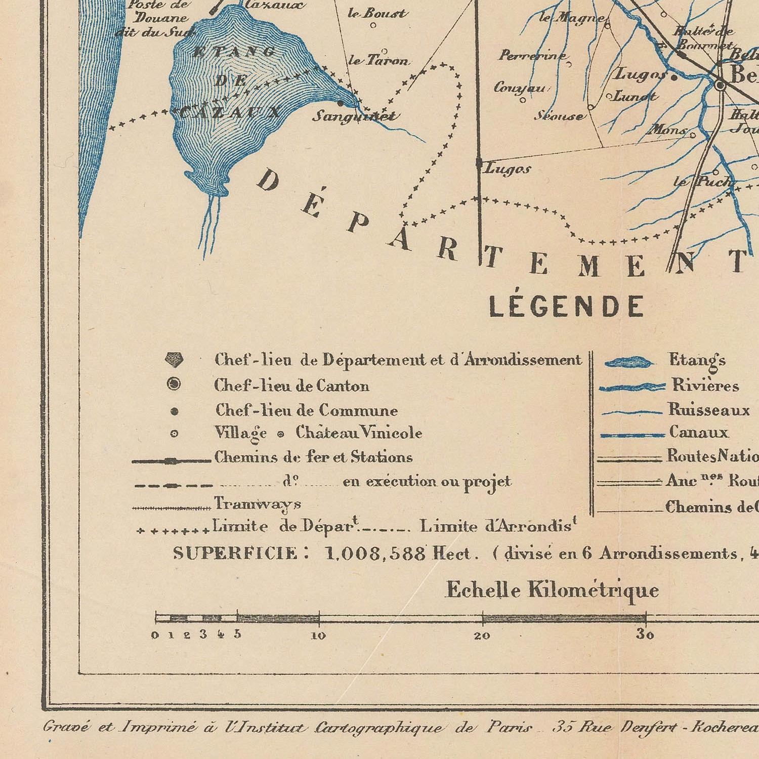 detail of the map from the bottom left corner
