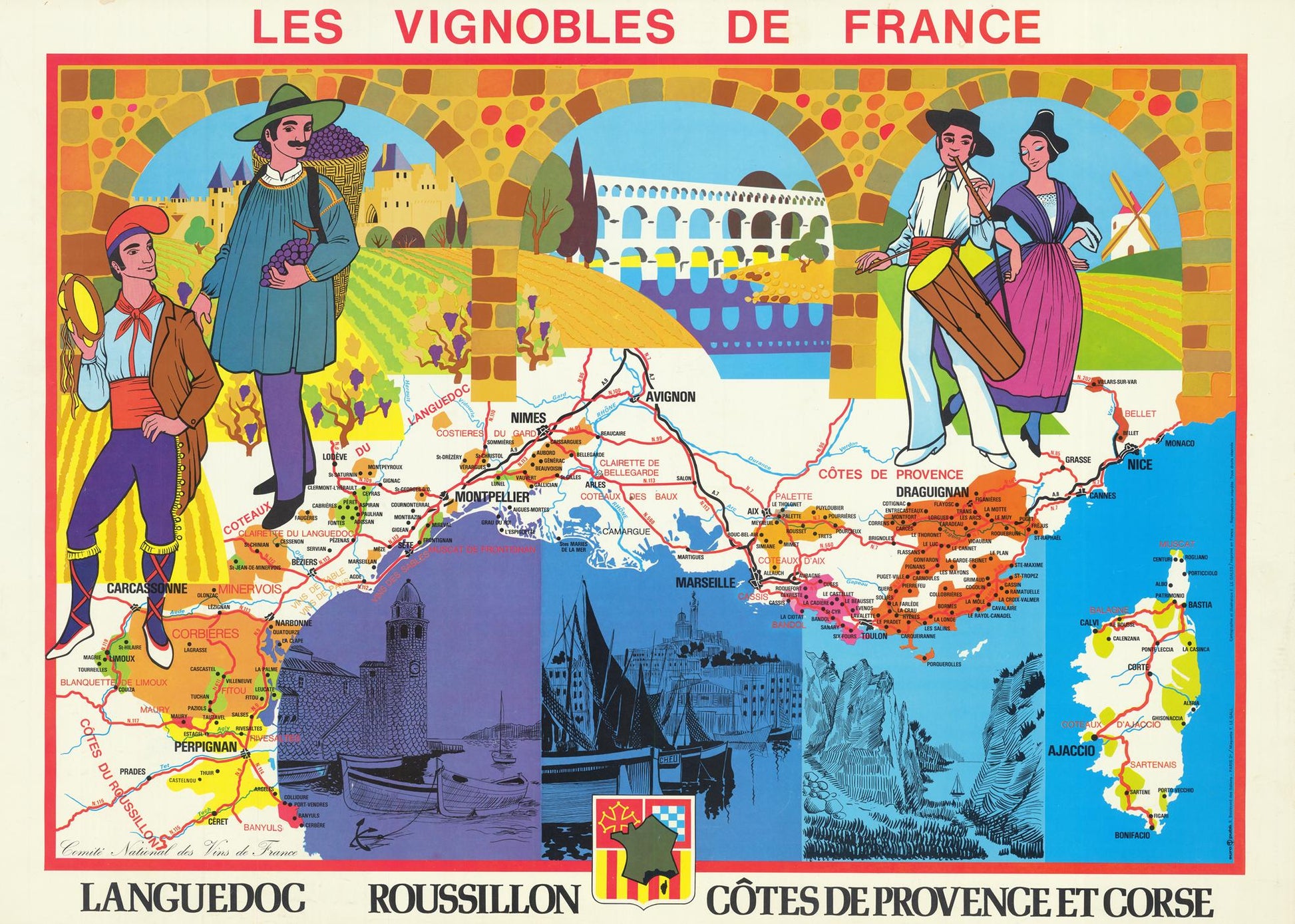 presentation of the map reproduction without a frame
