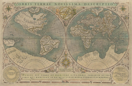 presentation of the map reproduction without a frame
