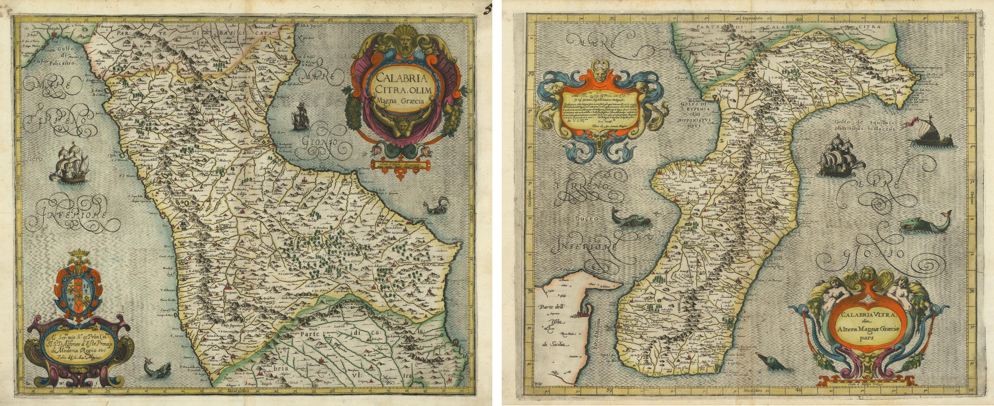 presentation of the map set  reproduction without a frame
