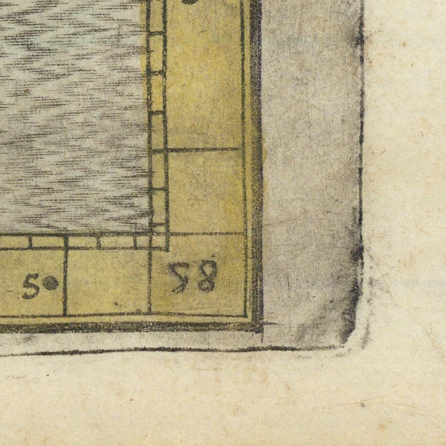 detail of the map from the bottom right corner
