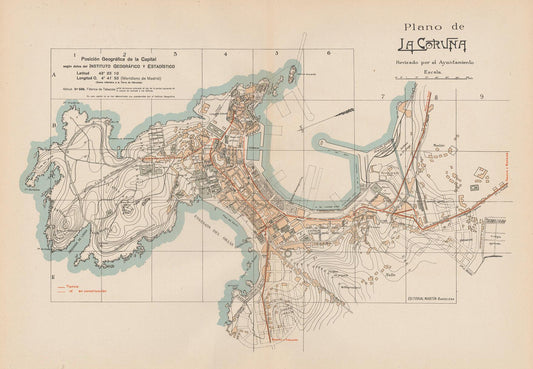 presentation of the map reproduction without a frame
