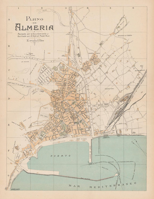 presentation of the map reproduction without a frame
