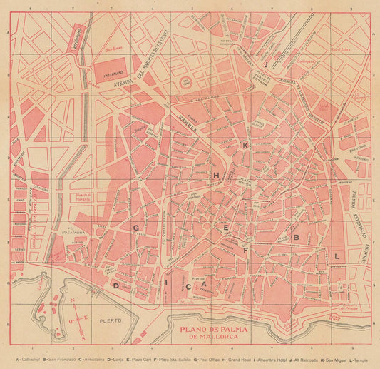 presentation of the map reproduction without a frame

