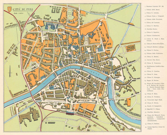 presentation of the map reproduction without a frame
