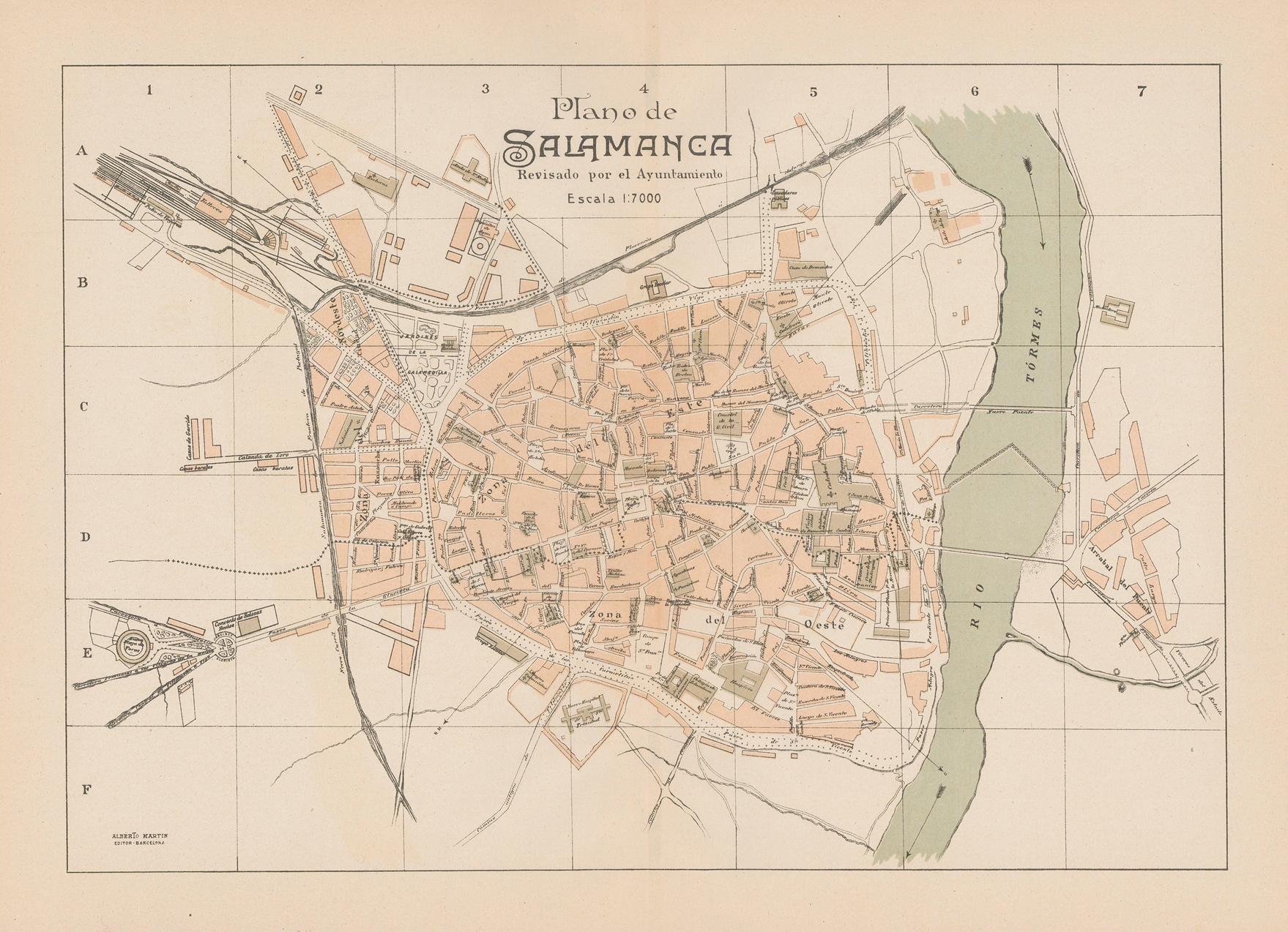 presentation of the map reproduction without a frame
