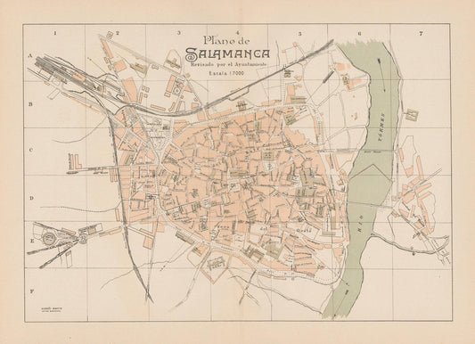 presentation of the map reproduction without a frame
