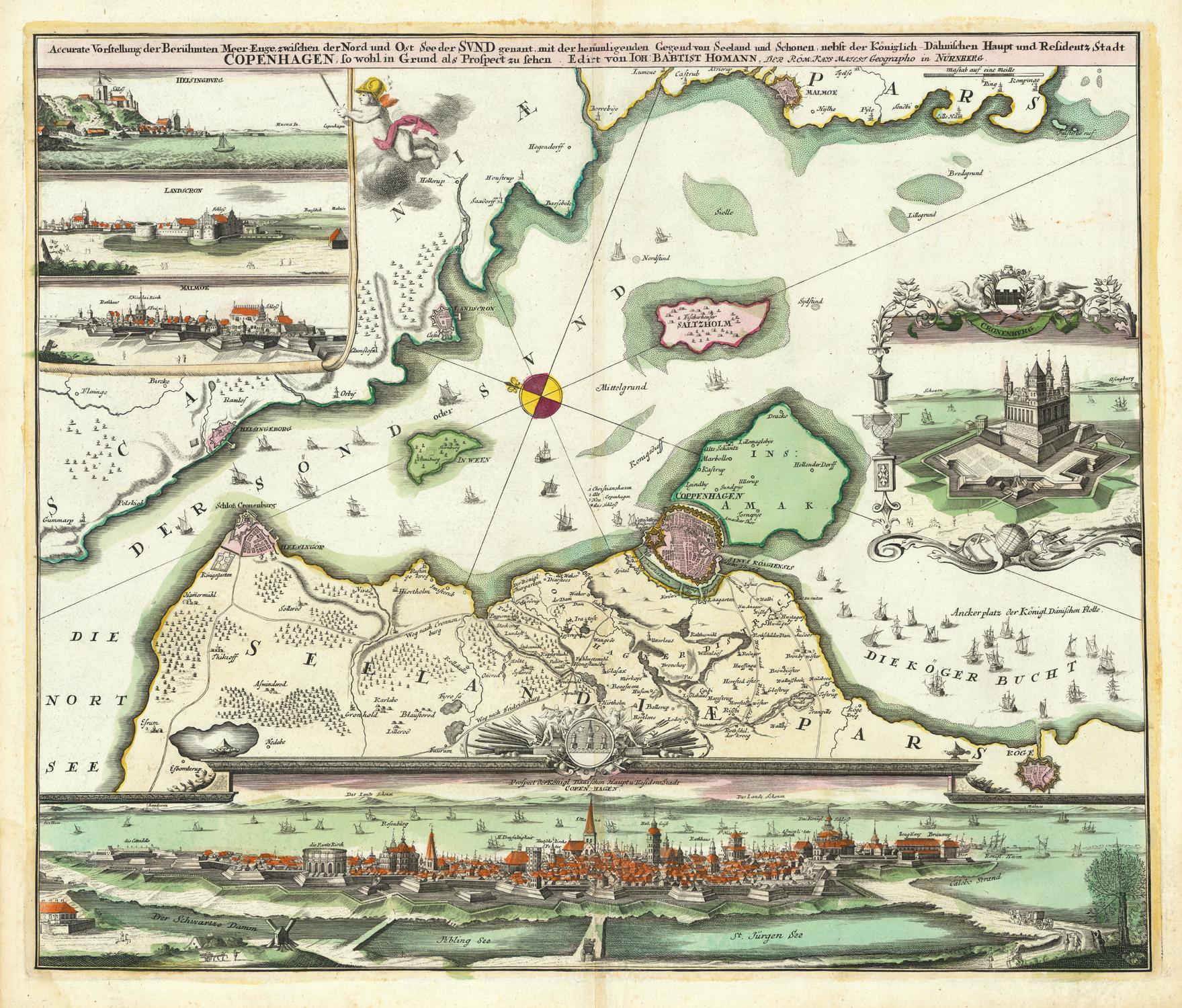 presentation of the map reproduction without a frame
