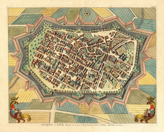 presentation of the map reproduction without a frame
